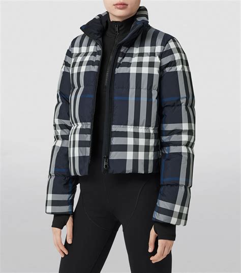 burberry puffer jacket yellow|burberry check cropped puffer jacket.